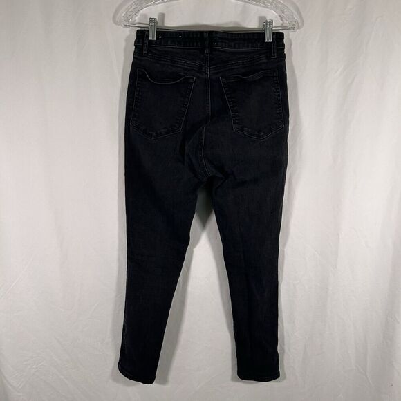 LOFT Jeans Women's 6 Black Denim Curvy Skinny High Rise Cotton Blend Pockets - Picture 6 of 10